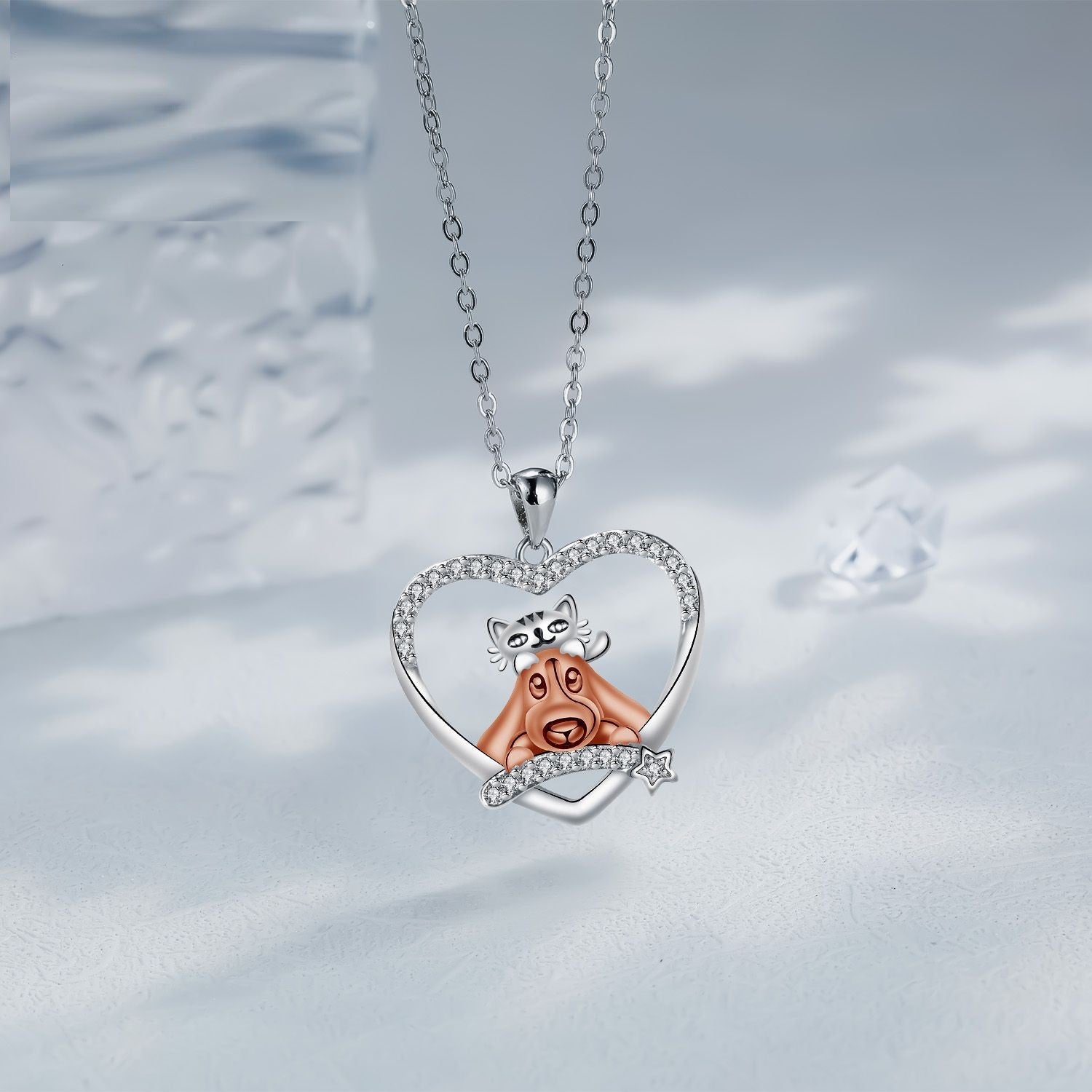 Colar Amor Cão e Gato