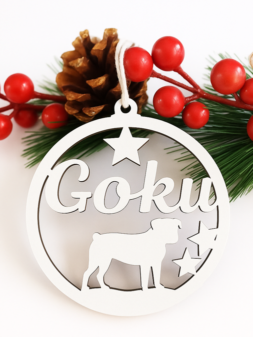 Ornamento Natal Personalizado Cão