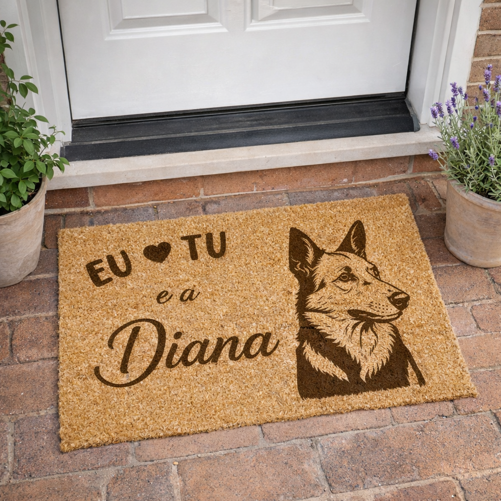 Tapete Entrada Personalizado Cão