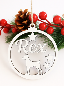 Ornamento Natal Personalizado Cão